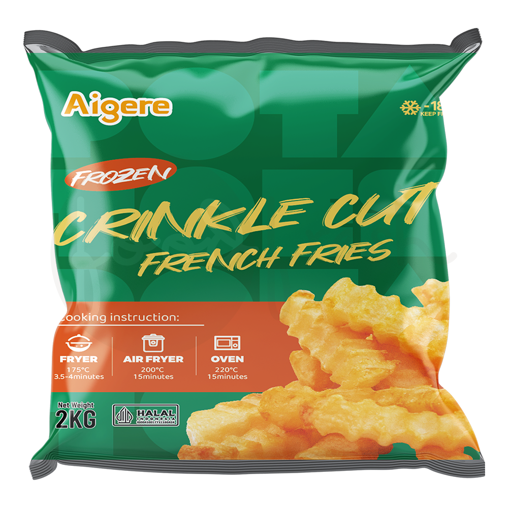 Aigere Crinkle Cut Fries