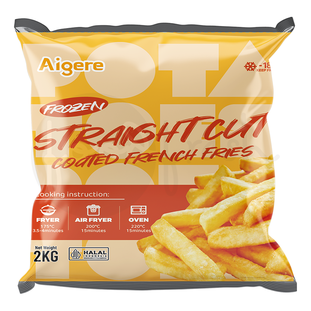 Aigere Straight Cut Double Coated Fries